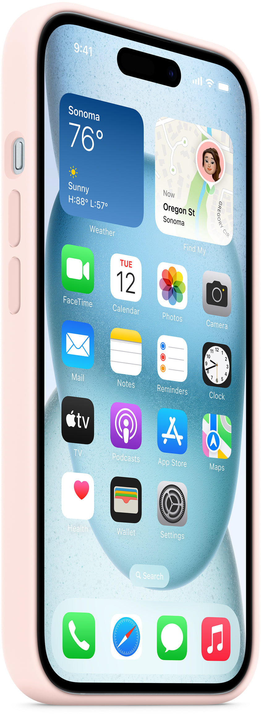 Apple Mt143Zm/A Apple Silicone Case With Magsafe Iphone 15 Plus Light Pink