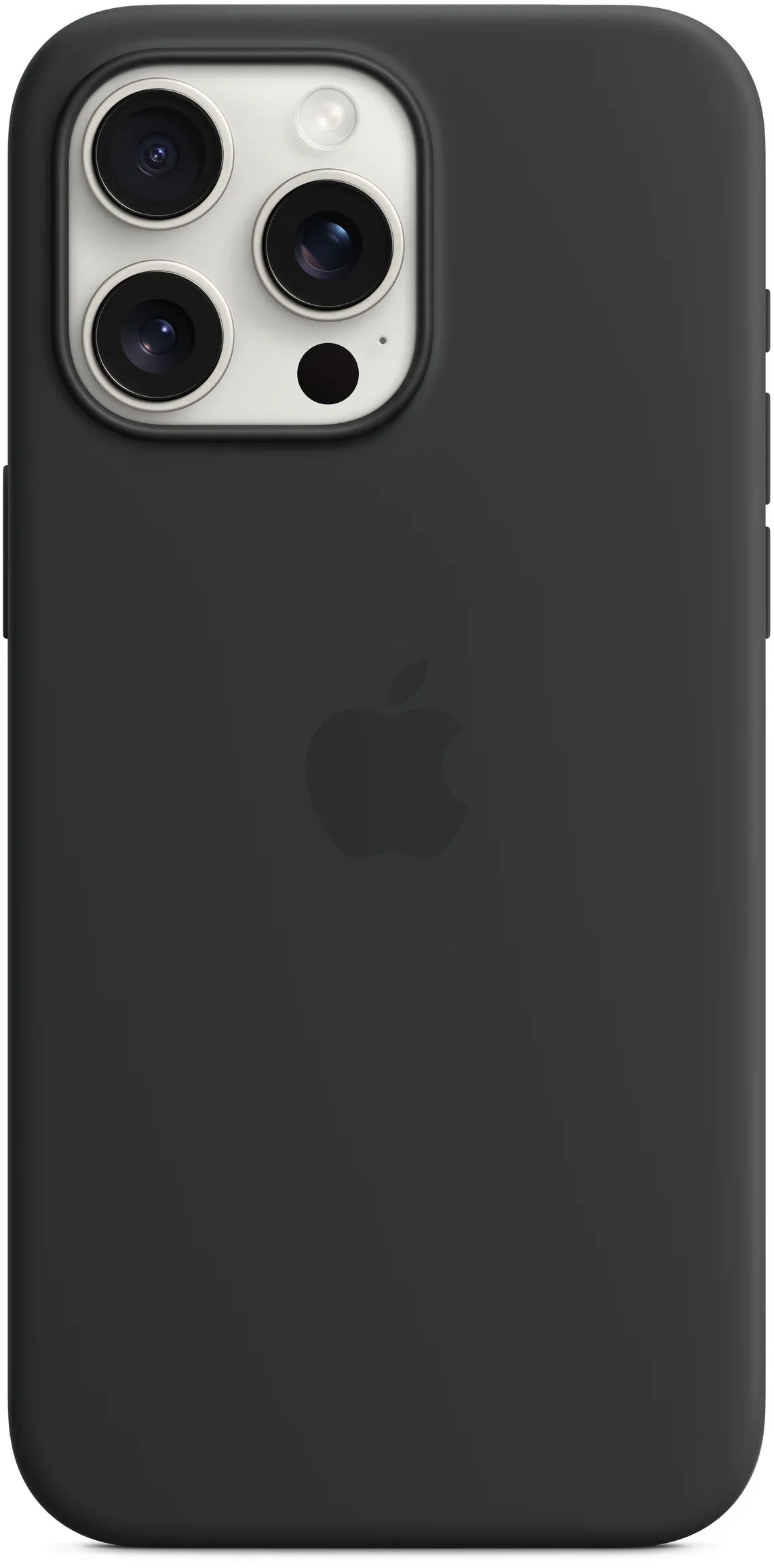 Apple Silicone Case With Magsafe Iphone 15 Pro Max Black - Essentify