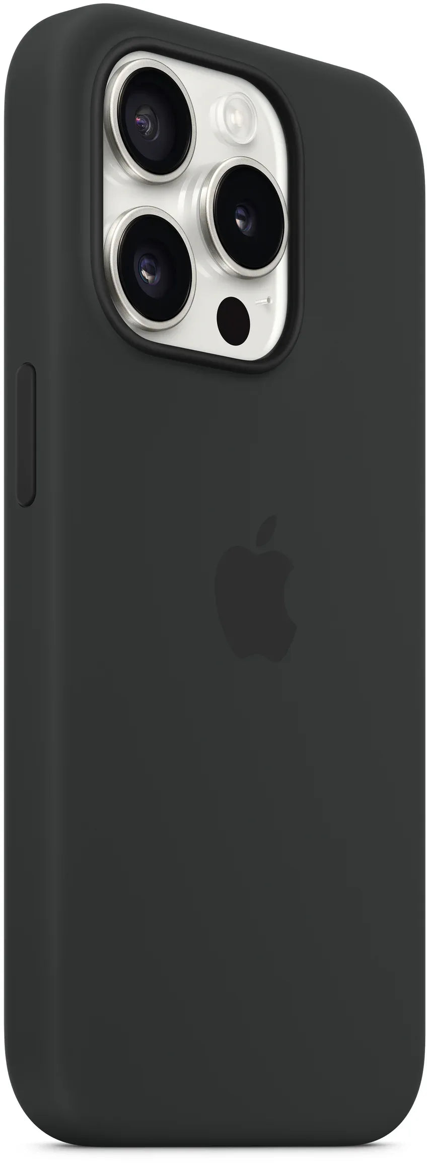 Apple Silicone Case With Magsafe Iphone 15 Pro Max Black - Essentify