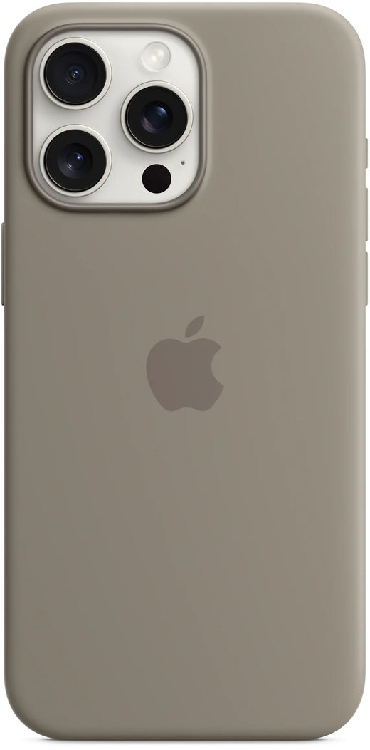 Apple Silicone Case With Magsafe Iphone 15 Pro Max Clay - Essentify