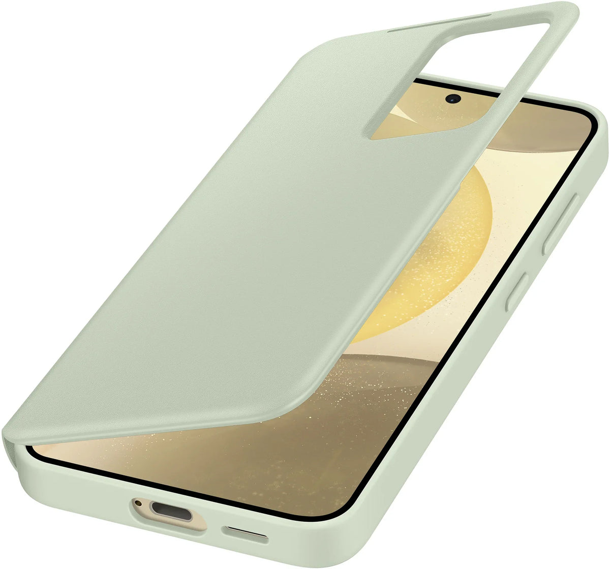 Samsung Smart View Wallet Case Galaxy S24 5G Light Green - Essentify