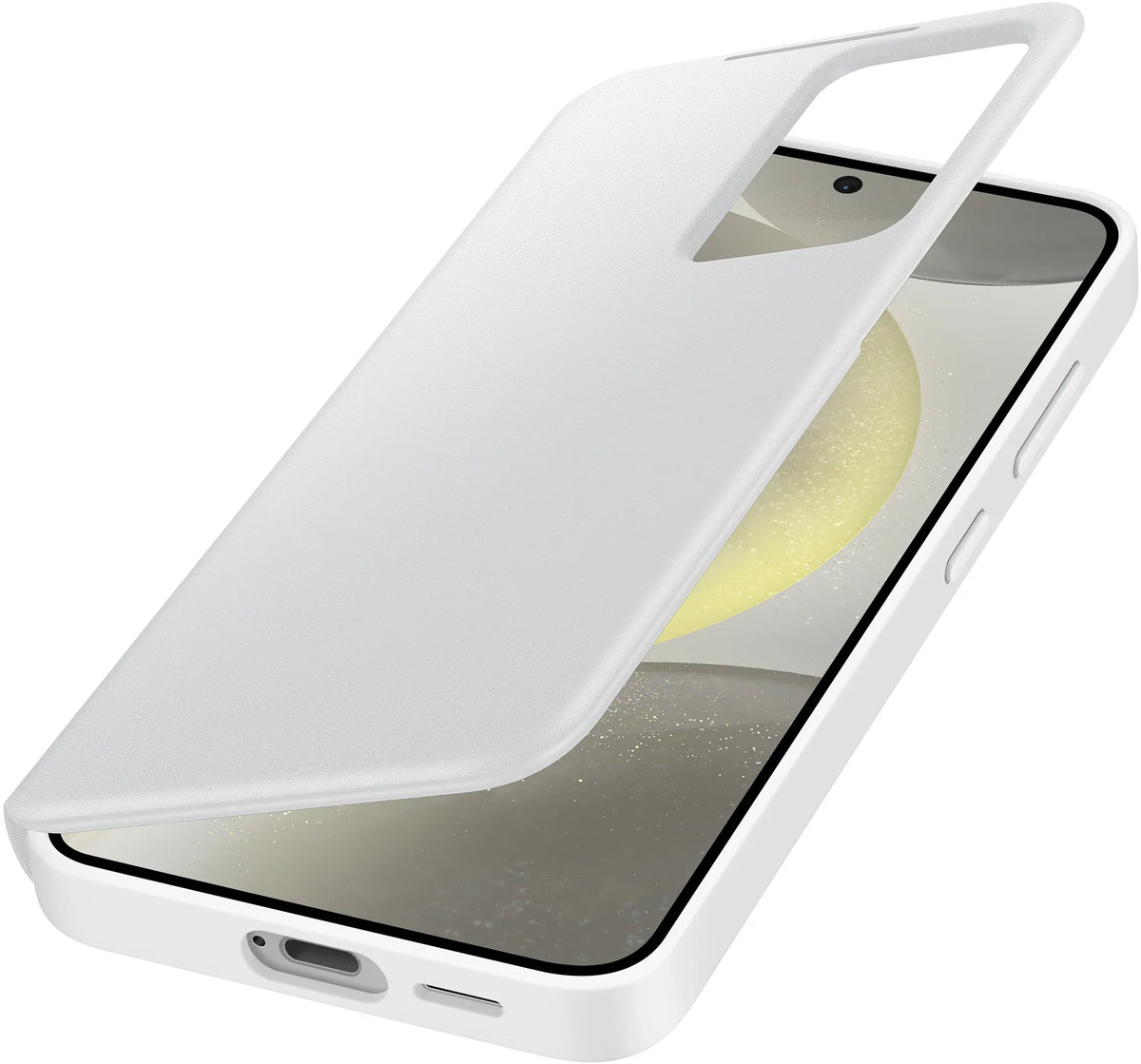 Samsung Smart View Wallet Case Galaxy S24 5G White - Essentify