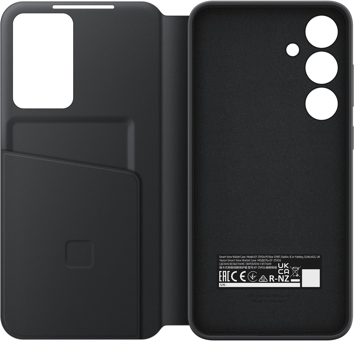 Samsung Smart View Wallet Case Galaxy S24+ 5G Black - Essentify