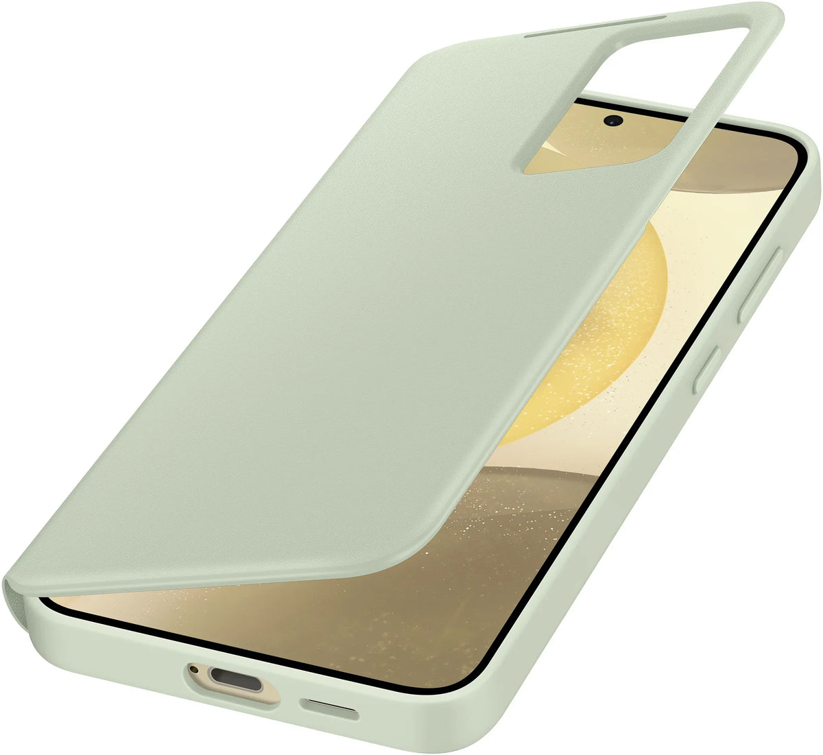 Samsung Smart View Wallet Case Galaxy S24+ 5G Light Green - Essentify
