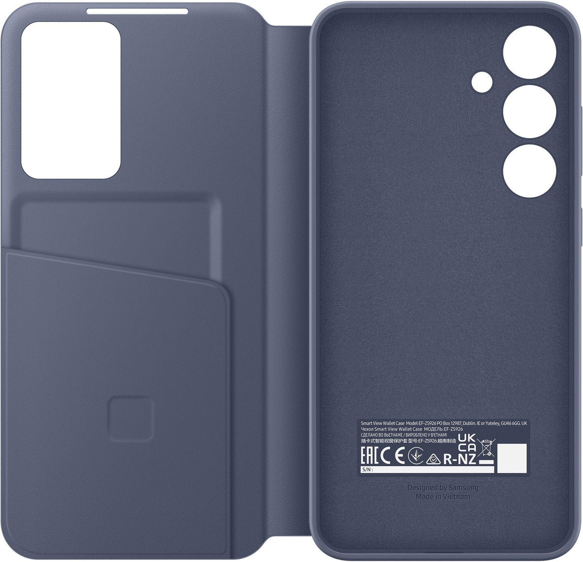 Samsung Smart View Wallet Case Galaxy S24+ 5G Violet - Essentify