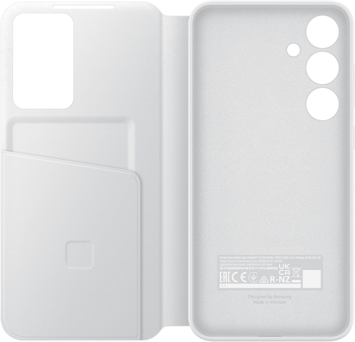 Samsung Smart View Wallet Case Galaxy S24+ 5G White - Essentify