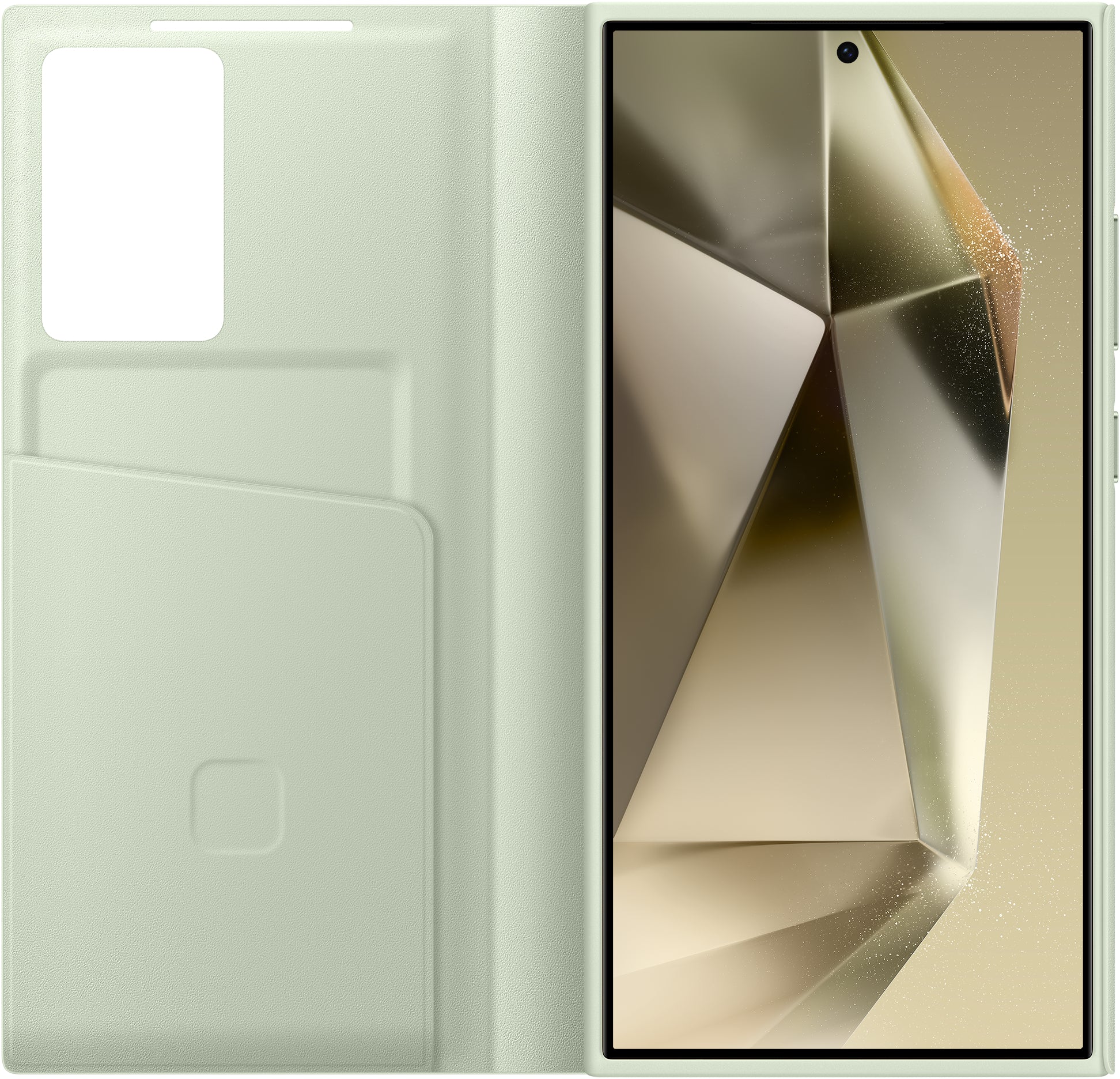 Samsung Ef-Zs928Cgegww Samsung Smart View Wallet Case Galaxy S24 Ultra 5G Light Green