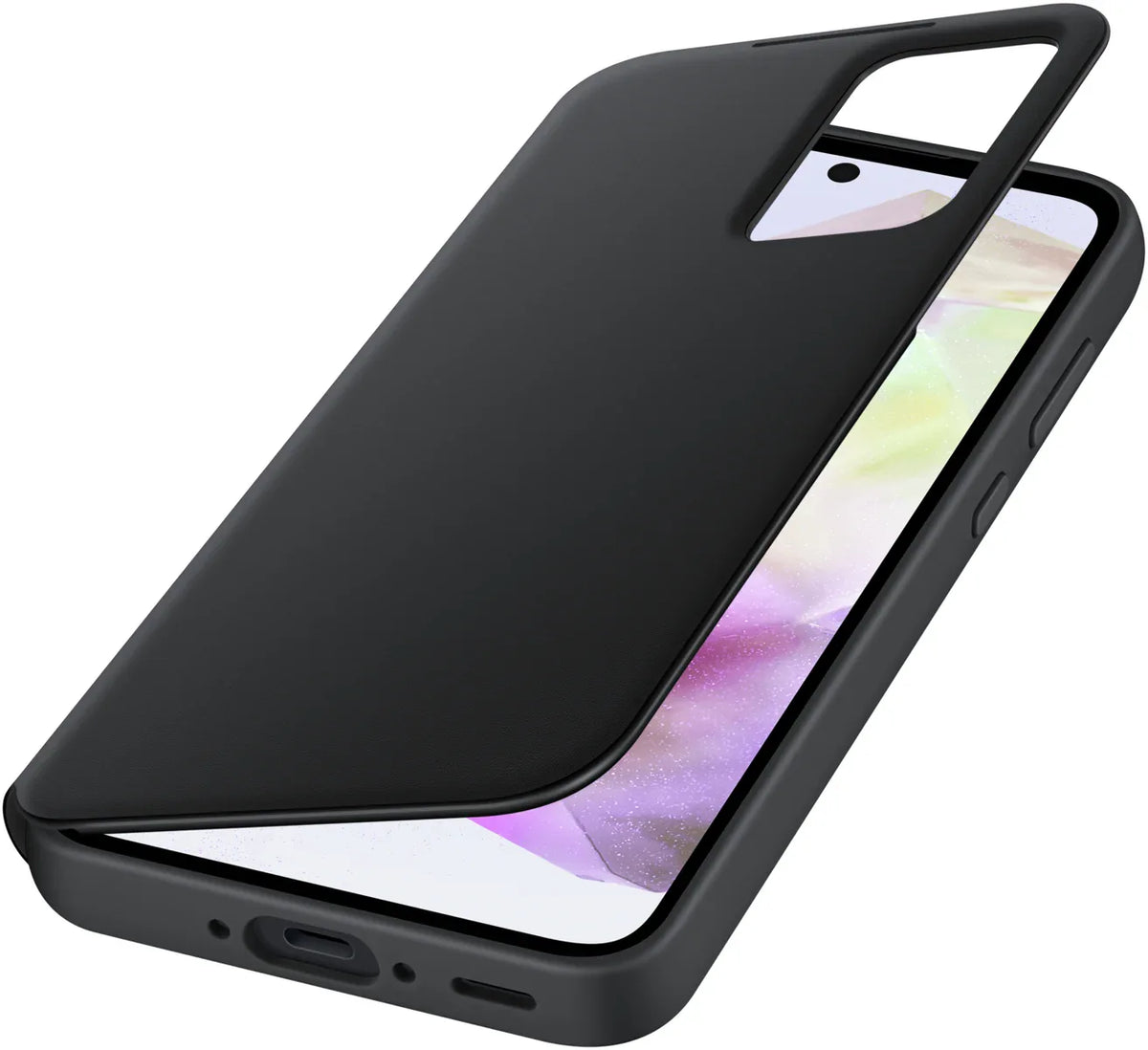 Samsung Smart Clear View Cover Galaxy A35 5G Black - Essentify