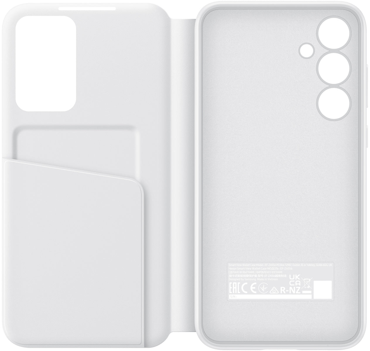 Samsung Ef-Za556Cwegww Samsung Smart Clear View Cover Galaxy A55 5G White