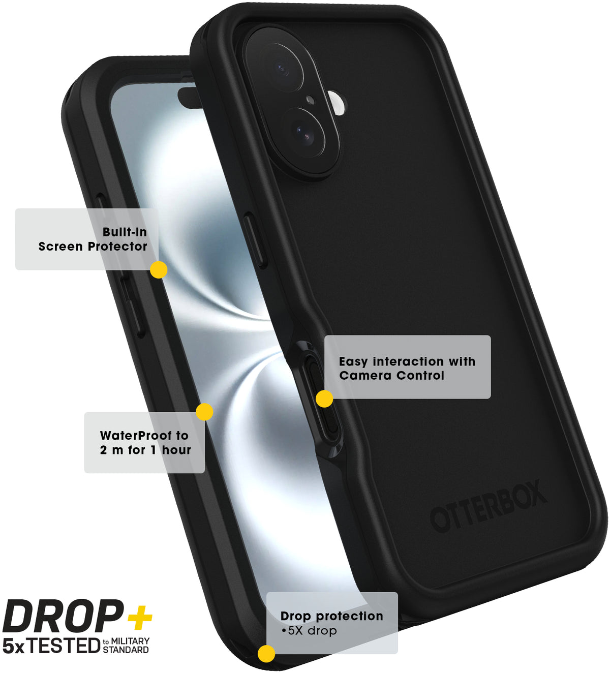 Otterbox Fre For Magsafe Case Apple Iphone 16 Pro Max Black