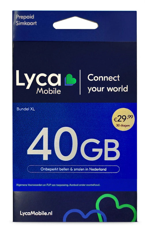 Lycamobile Holland Bundel Xl - Essentify