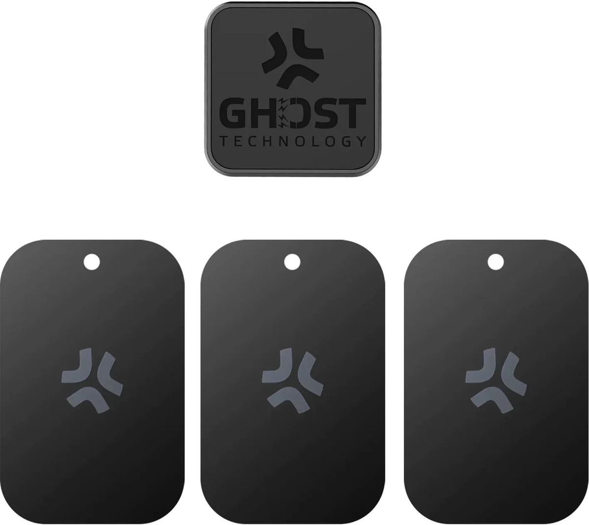 Celly Ghostfix Universal Magnetic Car Holder + 3 Metal Plates Xl Black - Essentify