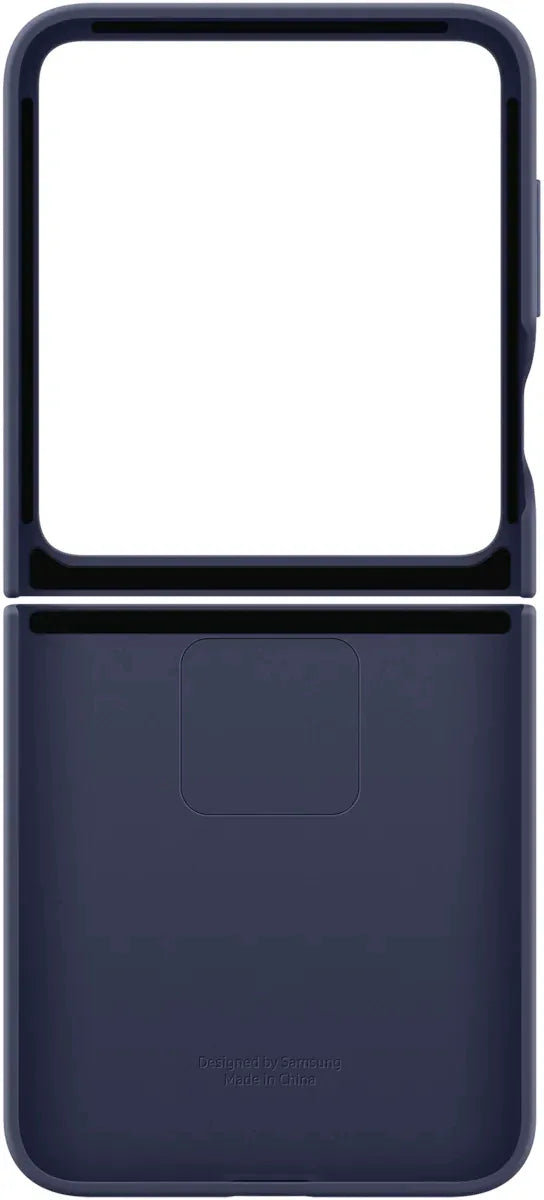 Samsung Silicone Cover With Ring Galaxy Z Flip6 Navy - Essentify
