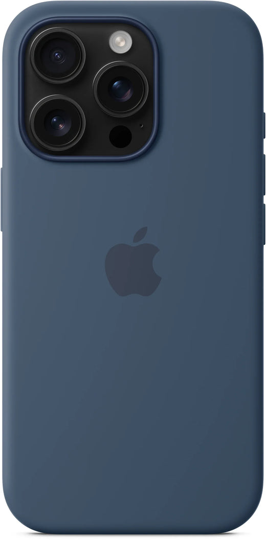 Apple Silicone Case With Magsafe Iphone 16 Pro Denim - Essentify