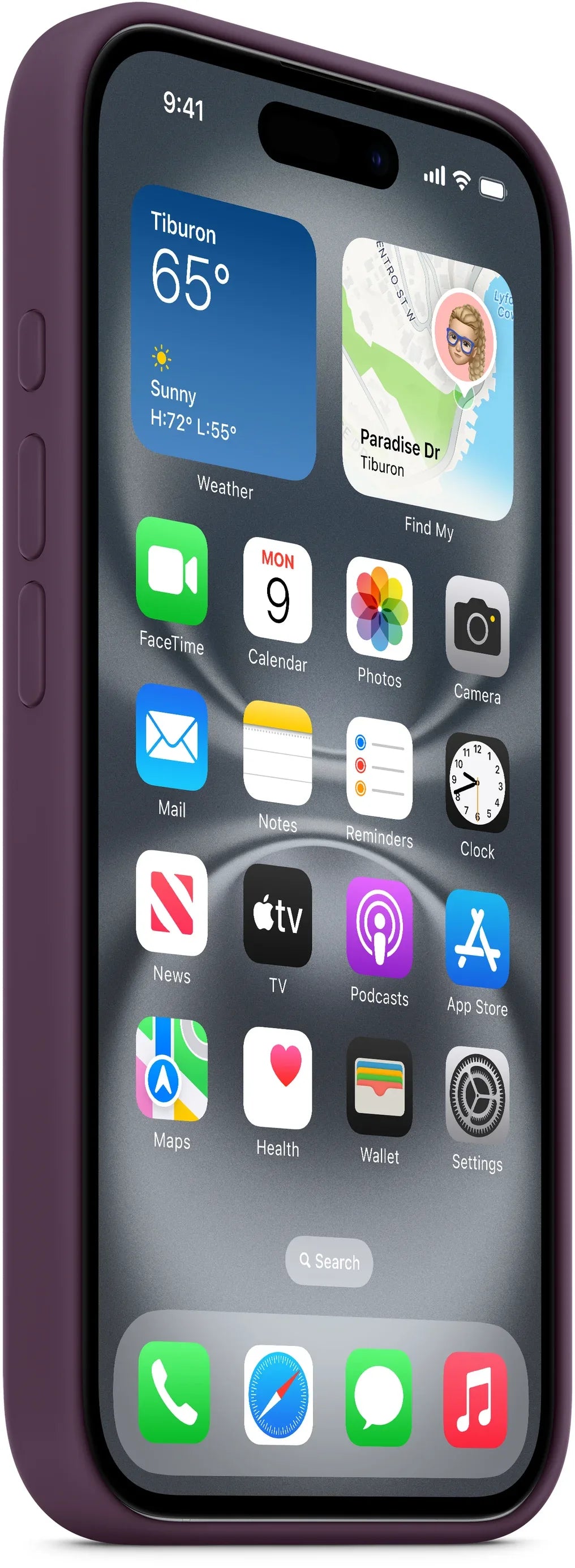 Apple Silicone Case With Magsafe Iphone 16 Plus Plum - Essentify