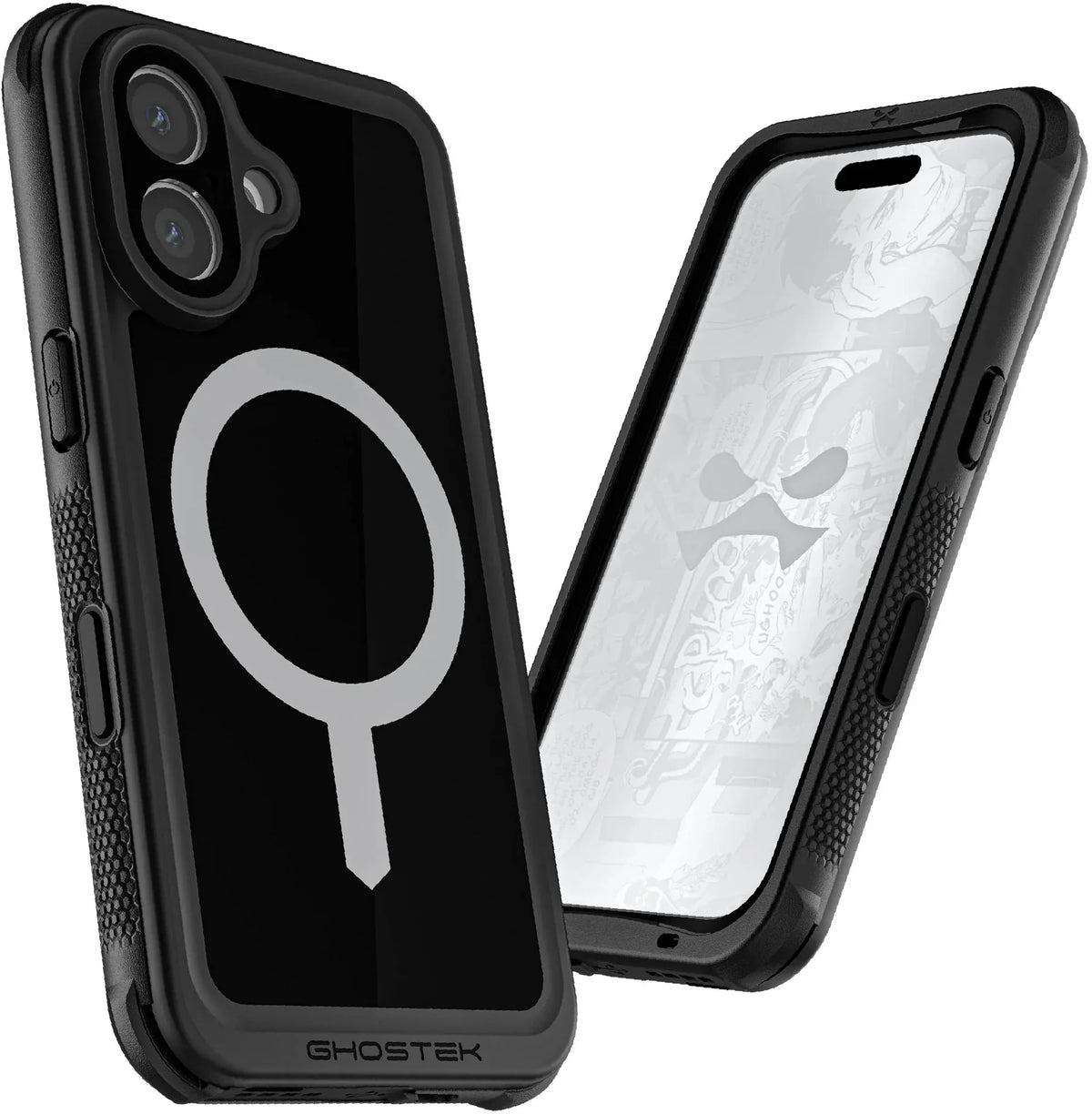 Ghostek Nautical Waterproof Magsafe Case + Belt Swivel Holster Apple Iphone 16 Black - Essentify