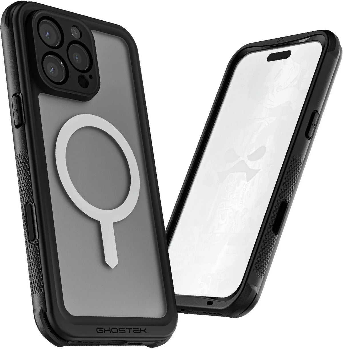Ghostek Nautical Waterproof Magsafe Case + Belt Swivel Holster Apple Iphone 16 Pro Max Clear - Essentify