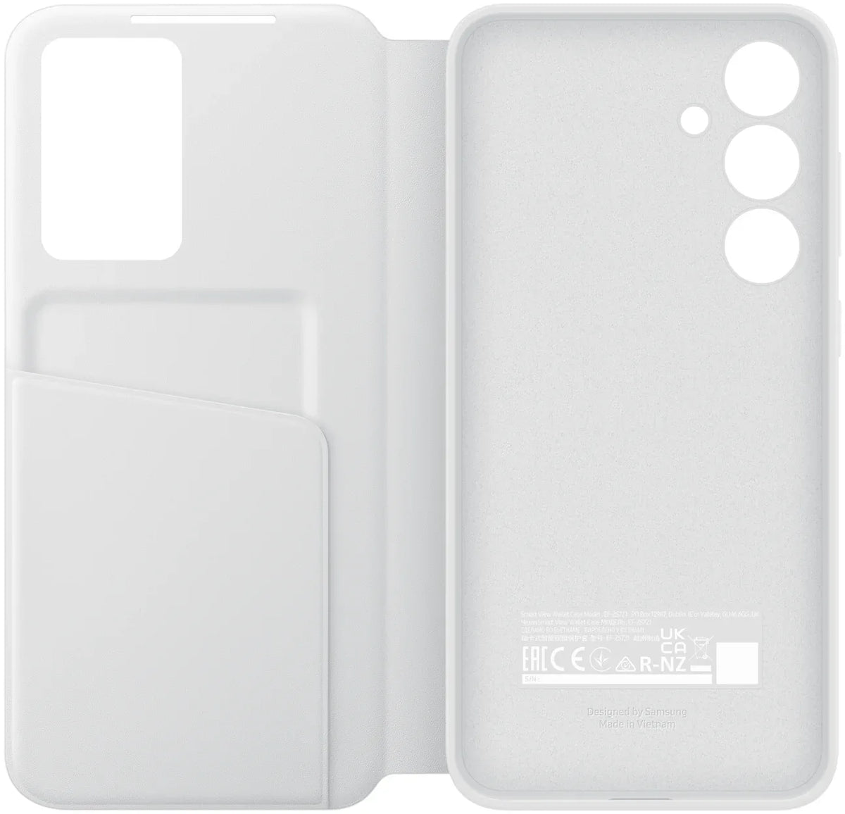 Samsung Smart View Wallet Case Galaxy S24 Fe 5G White - Essentify