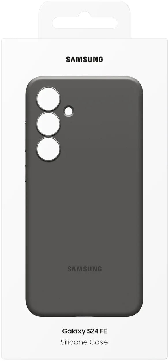 Samsung Silicone Cover Galaxy S24 Fe 5G Black - Essentify