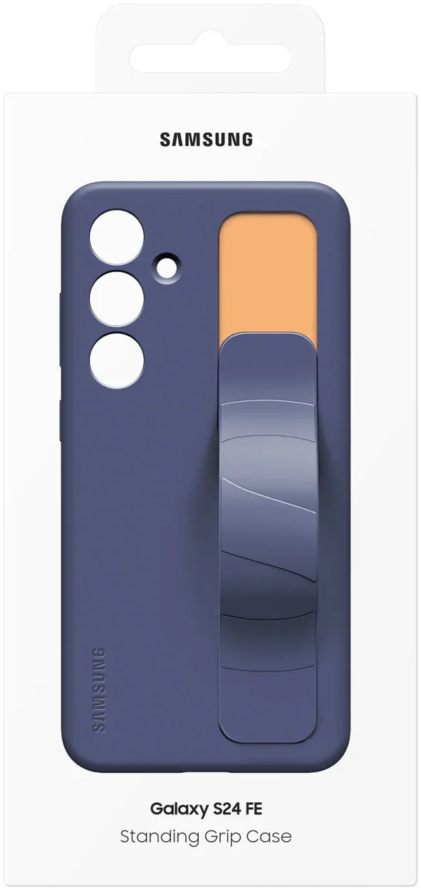 Samsung Standing Grip Case Galaxy S24 Fe 5G Blue Black - Essentify