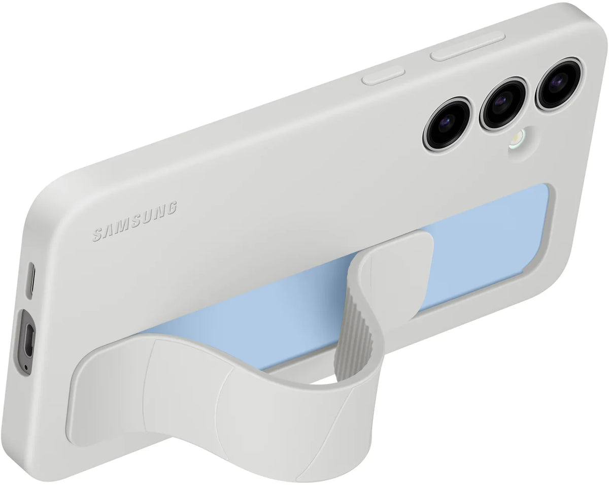Samsung Standing Grip Case Galaxy S24 Fe 5G Grey - Essentify