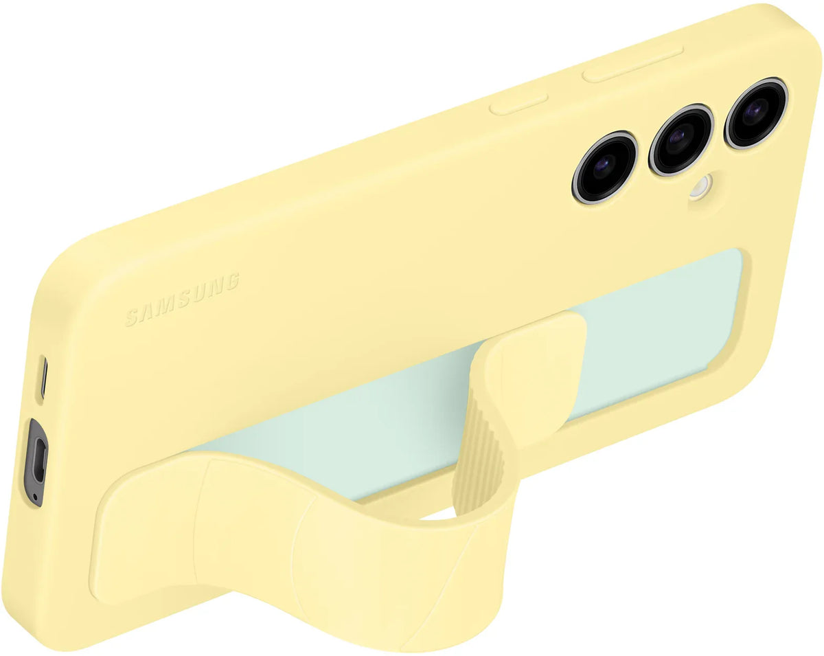 Samsung Standing Grip Case Galaxy S24 Fe 5G Yellow - Essentify