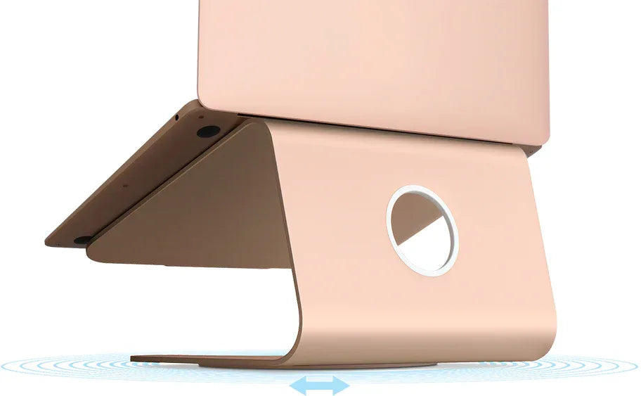 Rain Design Mstand 360 Laptop Stand + Swivel Base Rose Gold Actie Pakket 5+1 Gratis - Essentify