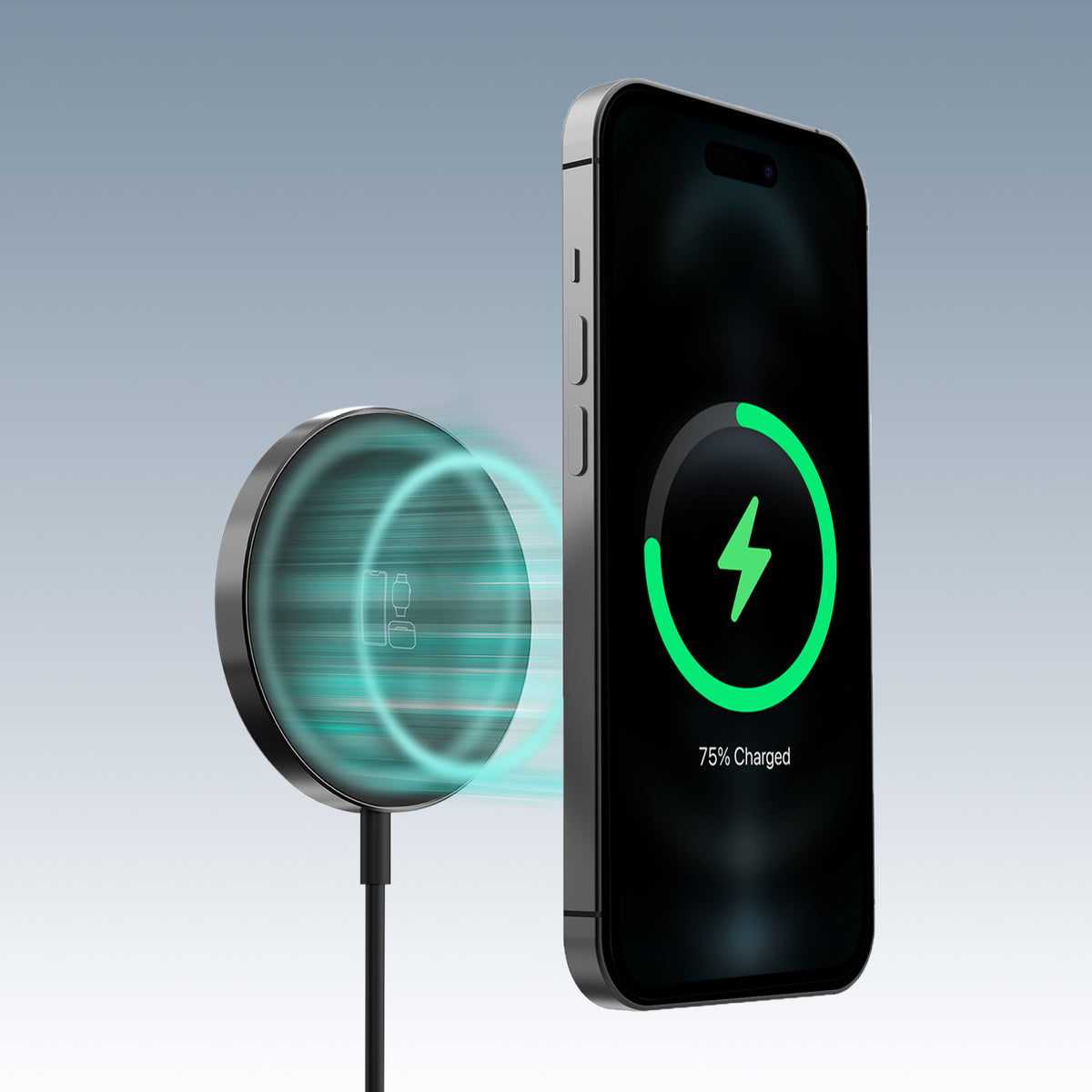 Mobilize 3In1 Magnetic Wireless Charger Magsafe Compatible 15W Black
