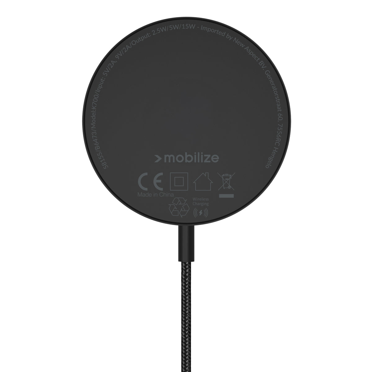 Mobilize 3In1 Magnetic Wireless Charger Magsafe Compatible 15W Black