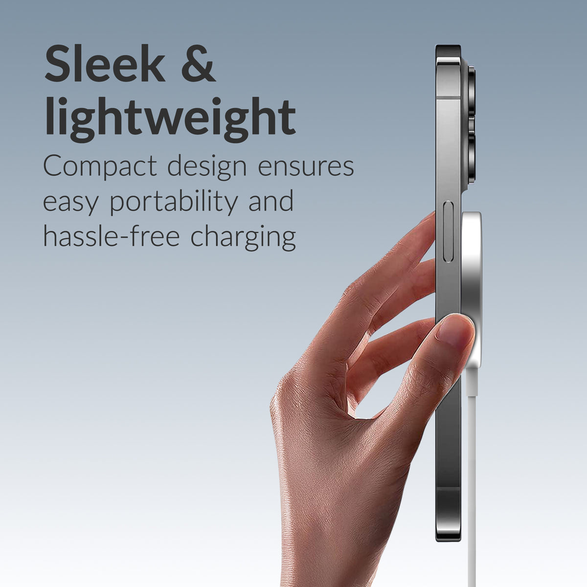 Mobilize 3In1 Magnetic Wireless Charger Magsafe Compatible 15W White