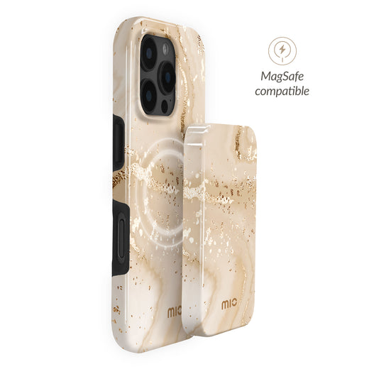 Mio By Mobilize Mio Powerbank 5000Mah With Double Sided Magsafe Compatibility Gold Marble - Glossy
