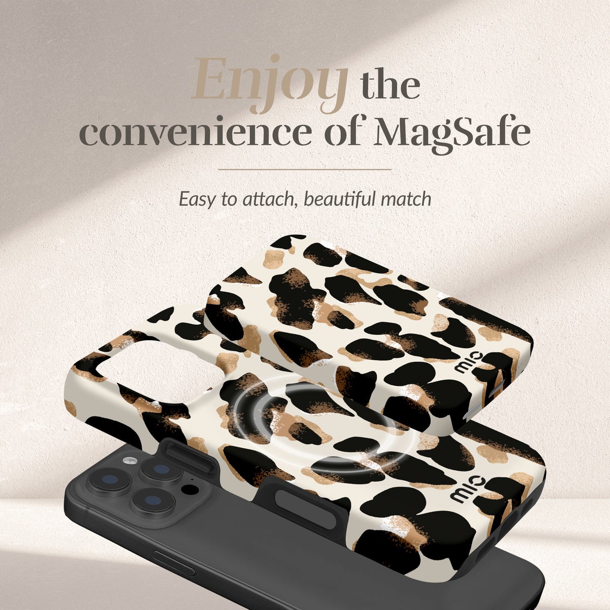 Mio By Mobilize Mio Powerbank 5000Mah With Double Sided Magsafe Compatibility Leopard - Matt
