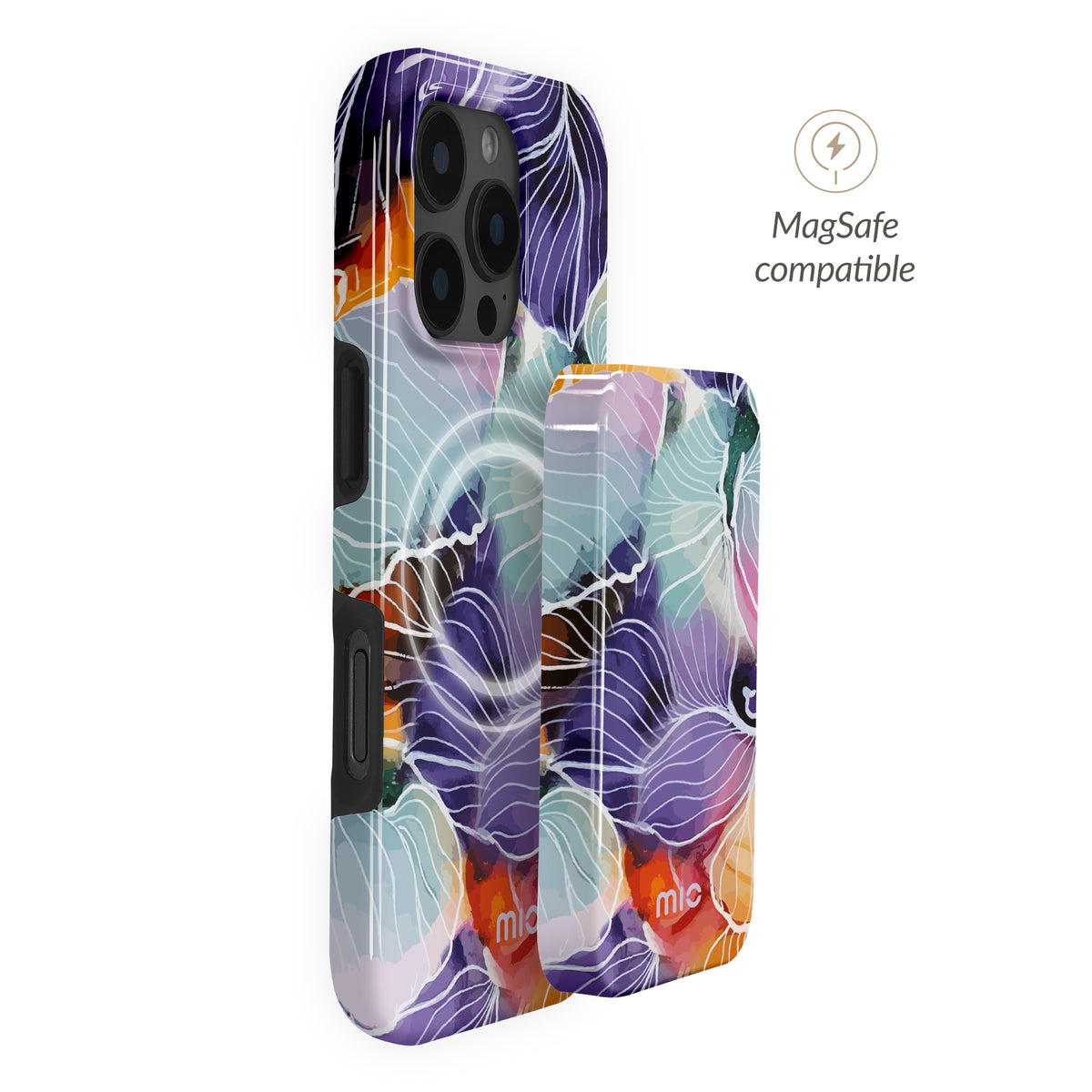 Mio By Mobilize Mio Powerbank 5000Mah With Double Sided Magsafe Compatibility Flowers - Glossy