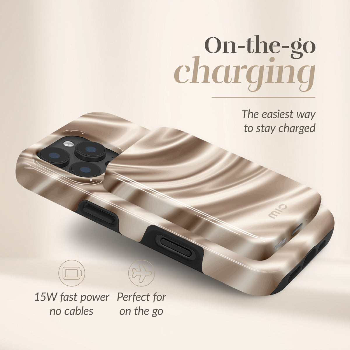 Mio By Mobilize Mio Powerbank 5000Mah With Double Sided Magsafe Compatibility Silky Dreams - Glossy
