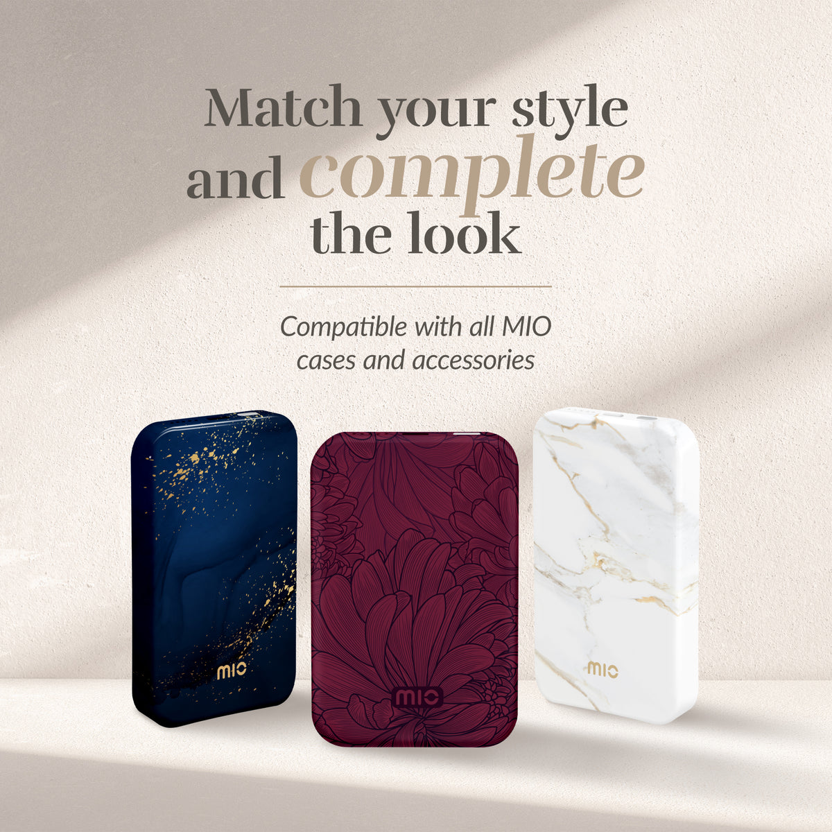 Mio By Mobilize Mio Powerbank 5000Mah With Double Sided Magsafe Compatibility Berry Blooms - Matt