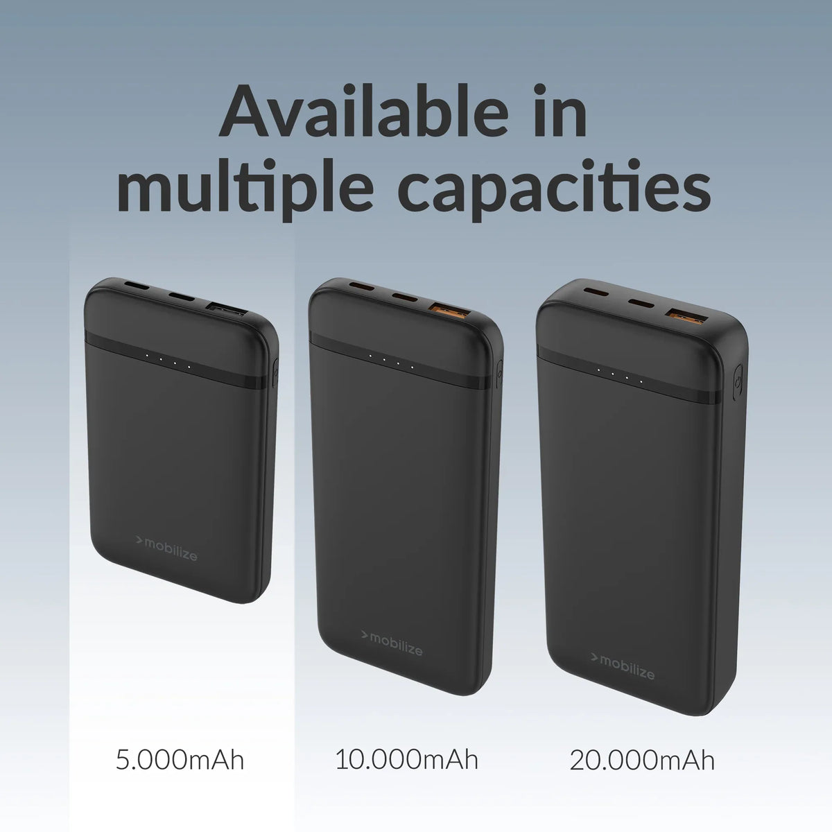 Mobilize Power Bank 5000Mah 10W Black - Essentify