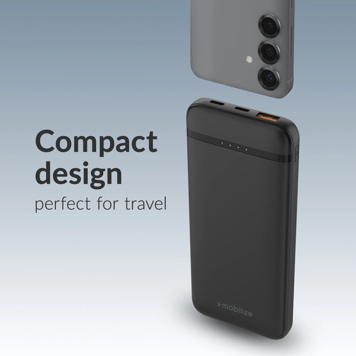Mobilize Power Bank 10000Mah Pd 20W Black - Essentify