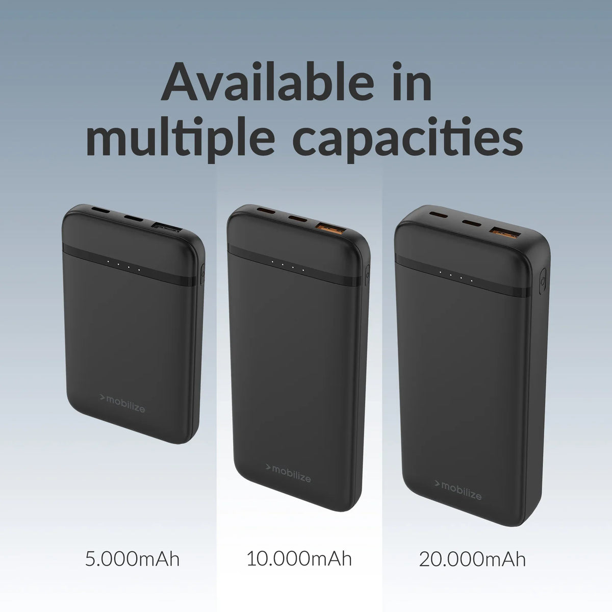 Mobilize Power Bank 10000Mah Pd 20W Black - Essentify