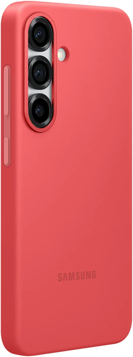 Samsung Silicone Cover Galaxy S25 5G Red - Essentify