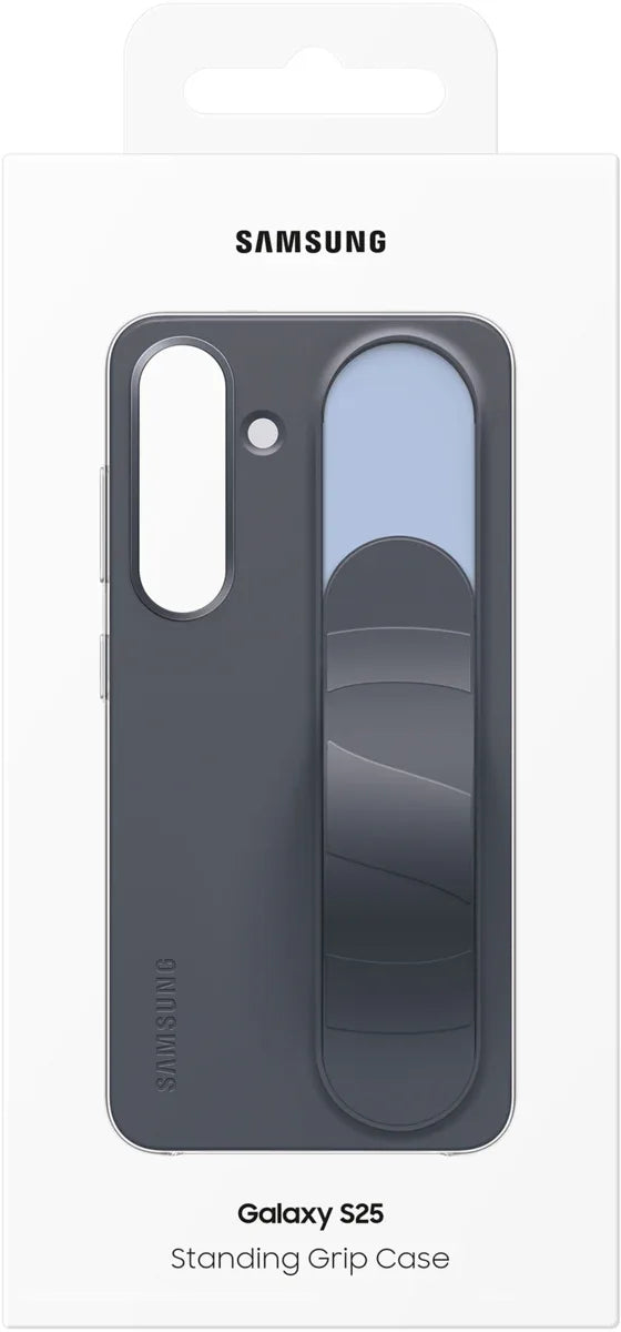Samsung Standing Grip Case Galaxy S25 5G Black - Essentify
