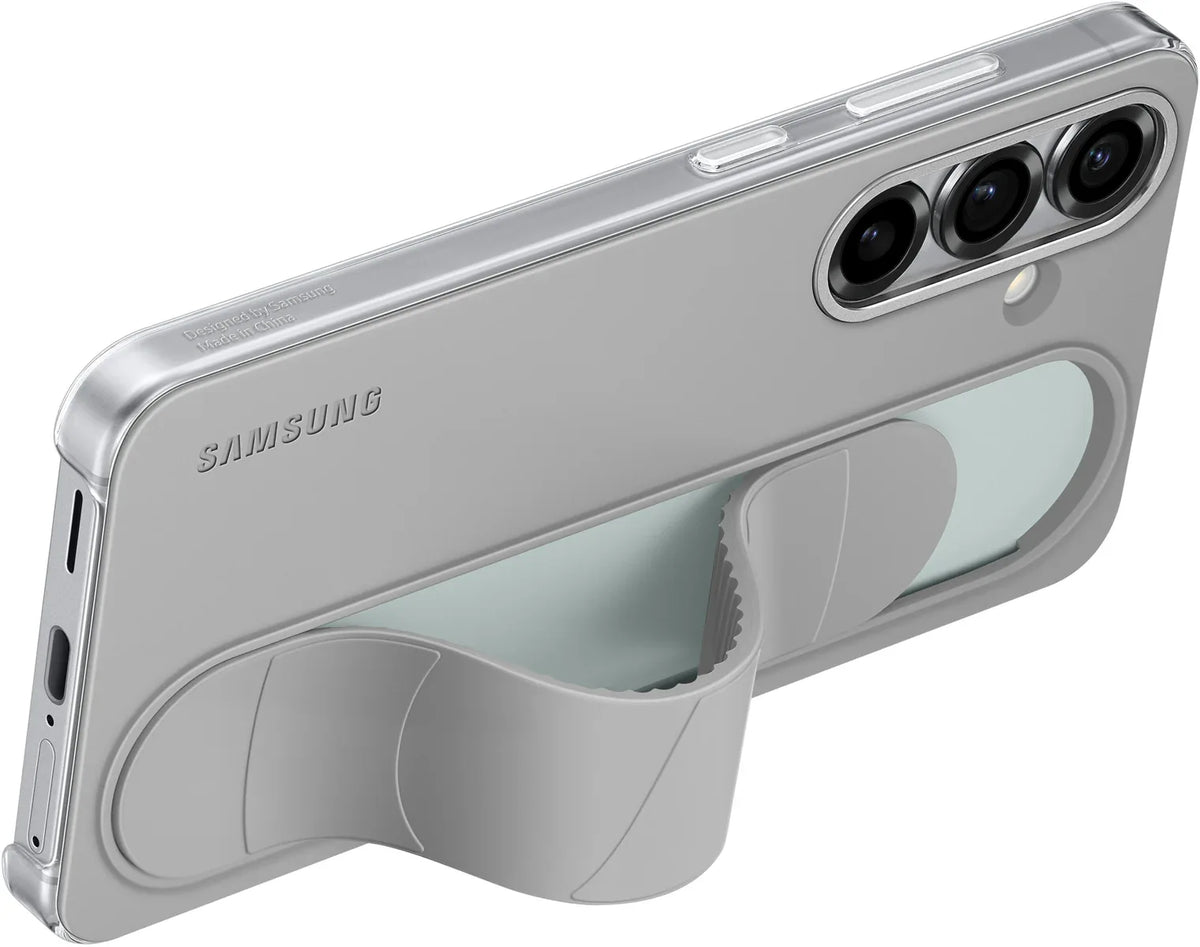 Samsung Standing Grip Case Galaxy S25 5G Grey - Essentify
