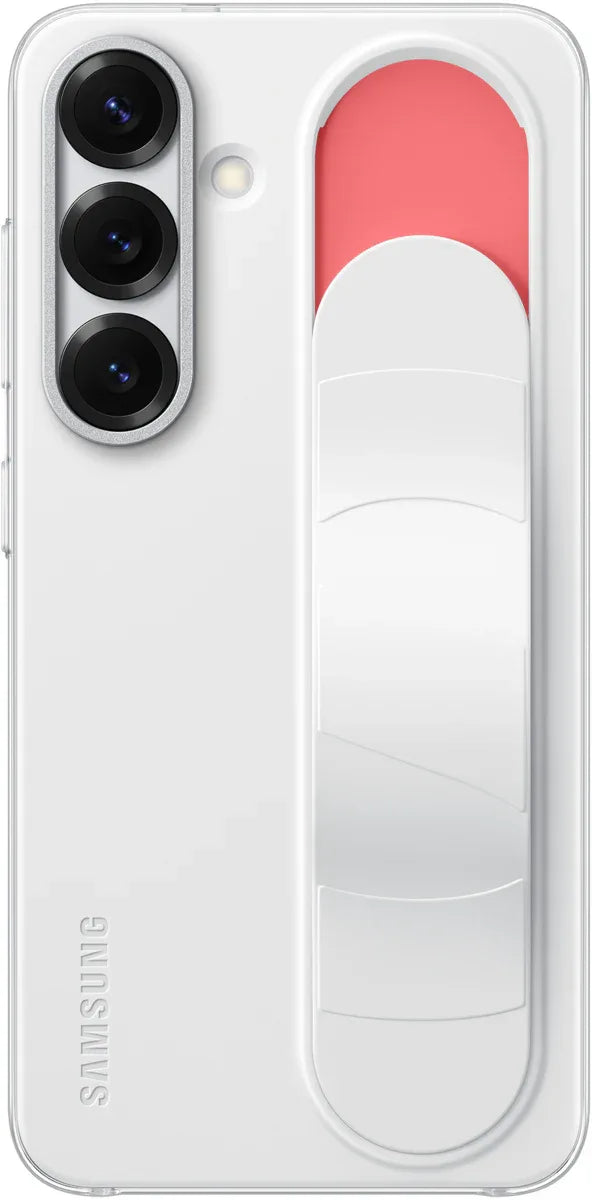 Samsung Standing Grip Case Galaxy S25 5G White - Essentify