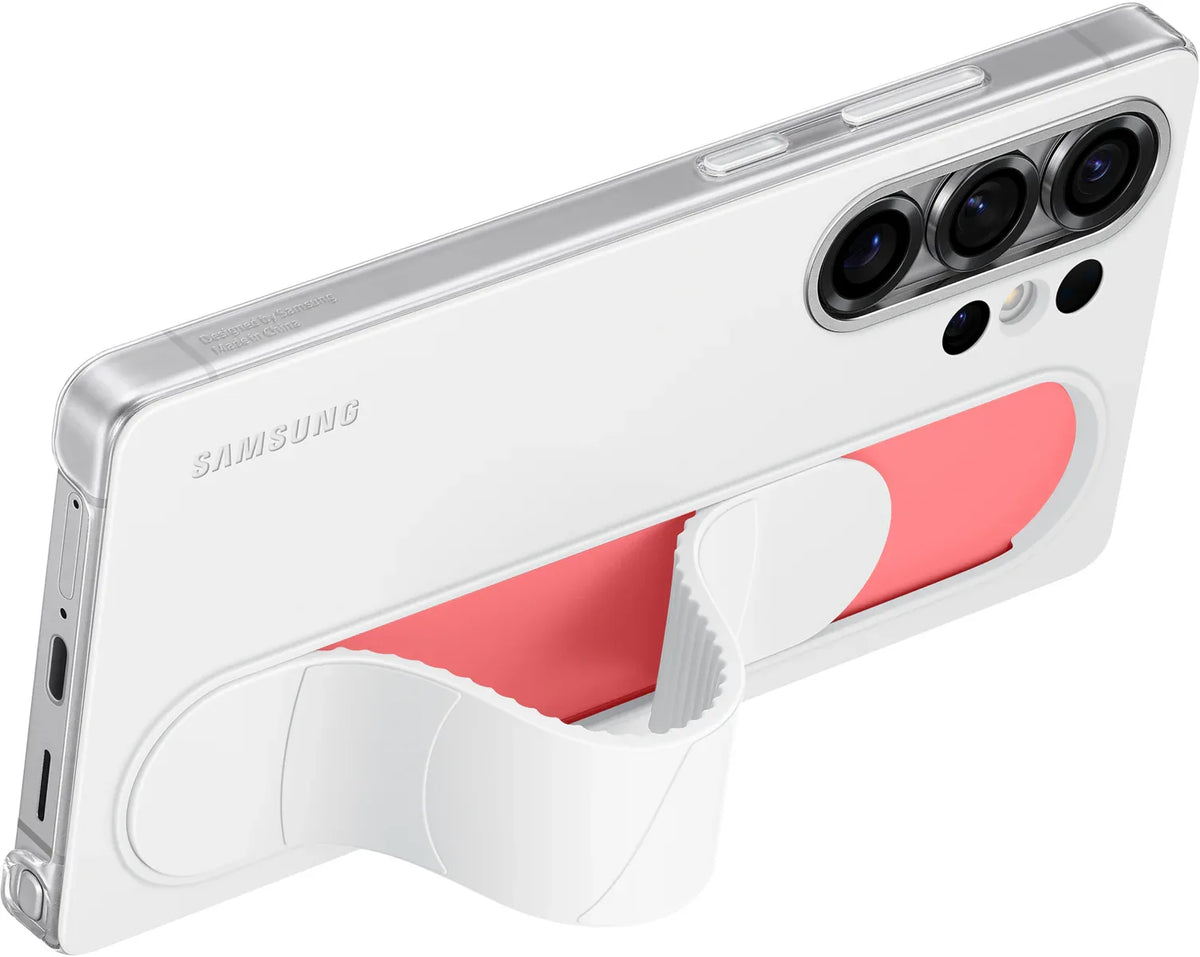 Samsung Standing Grip Case Galaxy S25 Ultra 5G White - Essentify