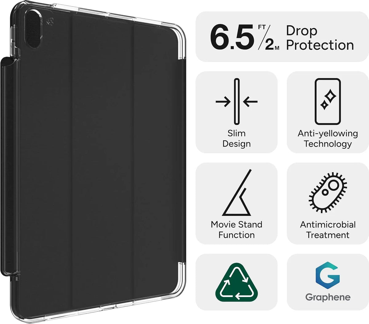 Zagg Crystal Palace Folio Case For Apple Ipad Pro 11 (2024) - Essentify