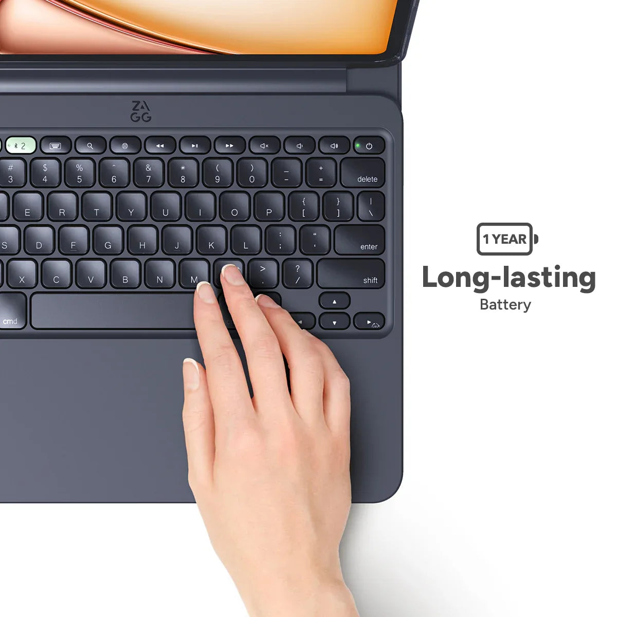 Zagg Pro Keys 2 Bluetooth Keyboard Case For Apple Ipad Air 13 (2024/2025) Qwerty Black - Essentify
