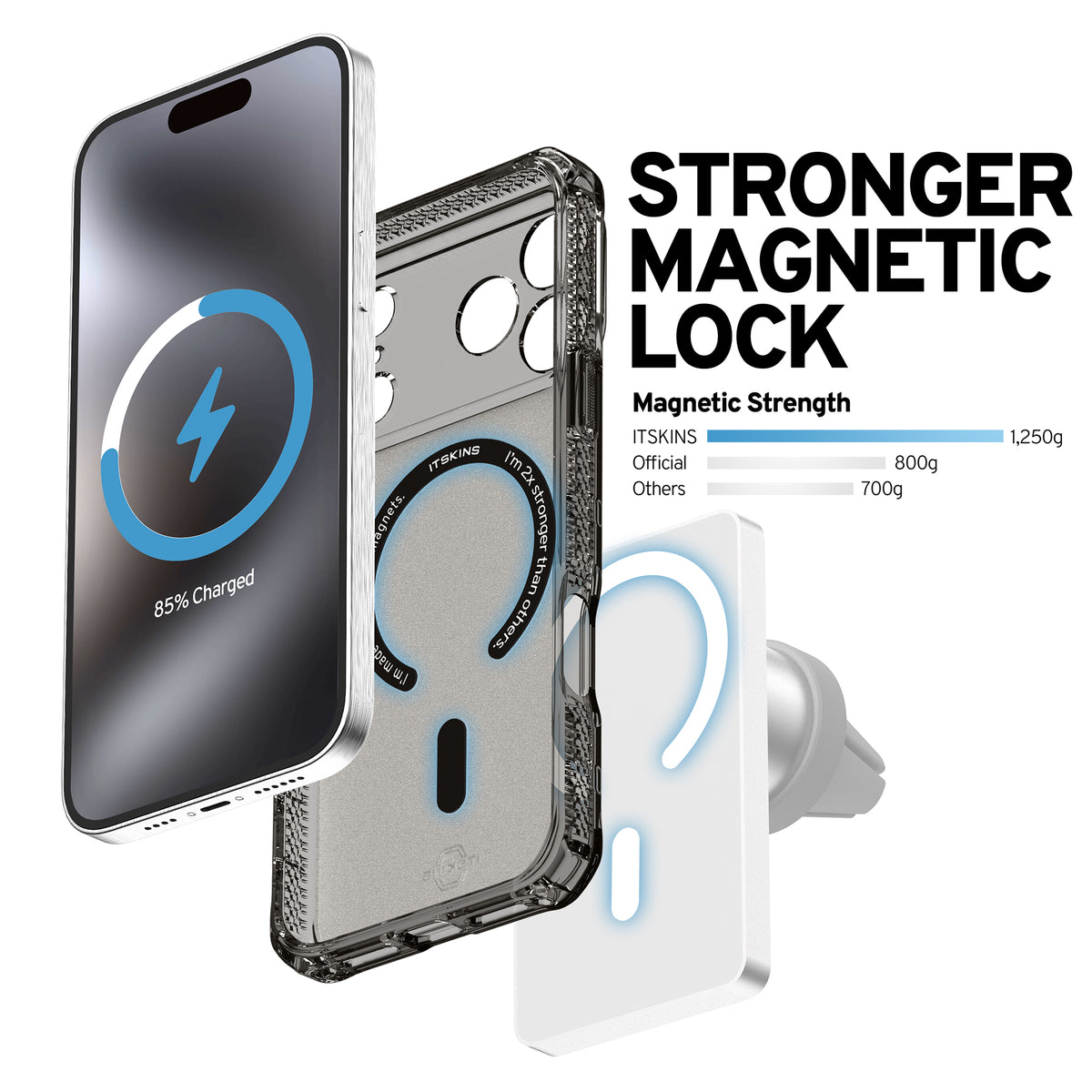 Itskins Level 2 Hybridmagfrost_R For Apple Iphone 17 Pro Max Black