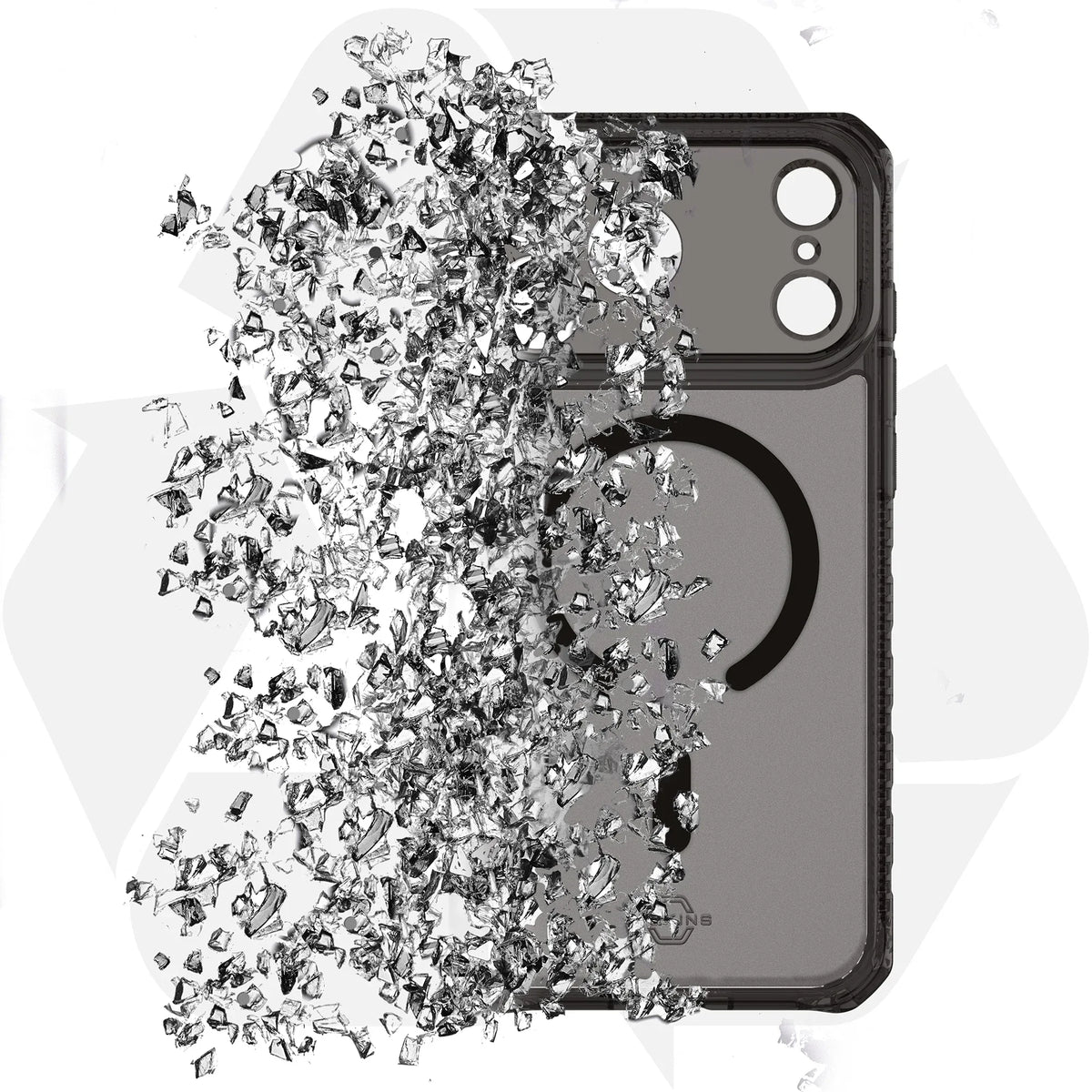 Itskins Level 2 Hybridmagfrost_R For Apple Iphone 17 Pro Black - Essentify