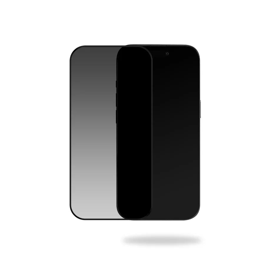 Mobilize Privacy Glass Screen Protector - Black Frame - For Apple Iphone 16 Pro/17/17 Pro - Essentify