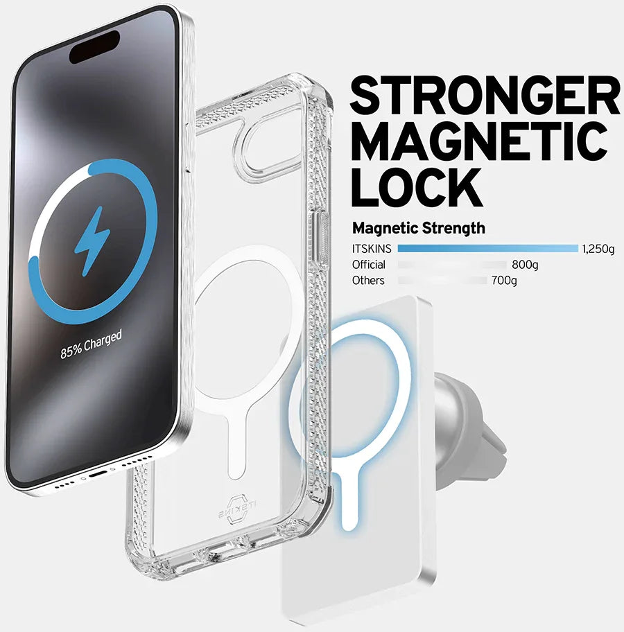 Itskins Level 2 Hybridmagfrost_R For Apple Iphone 16E Black - Essentify
