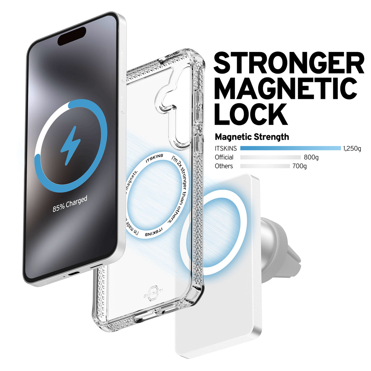 Itskins Level 2 Hybridmagclear_R For Samsung Galaxy S25 Fe Transparent